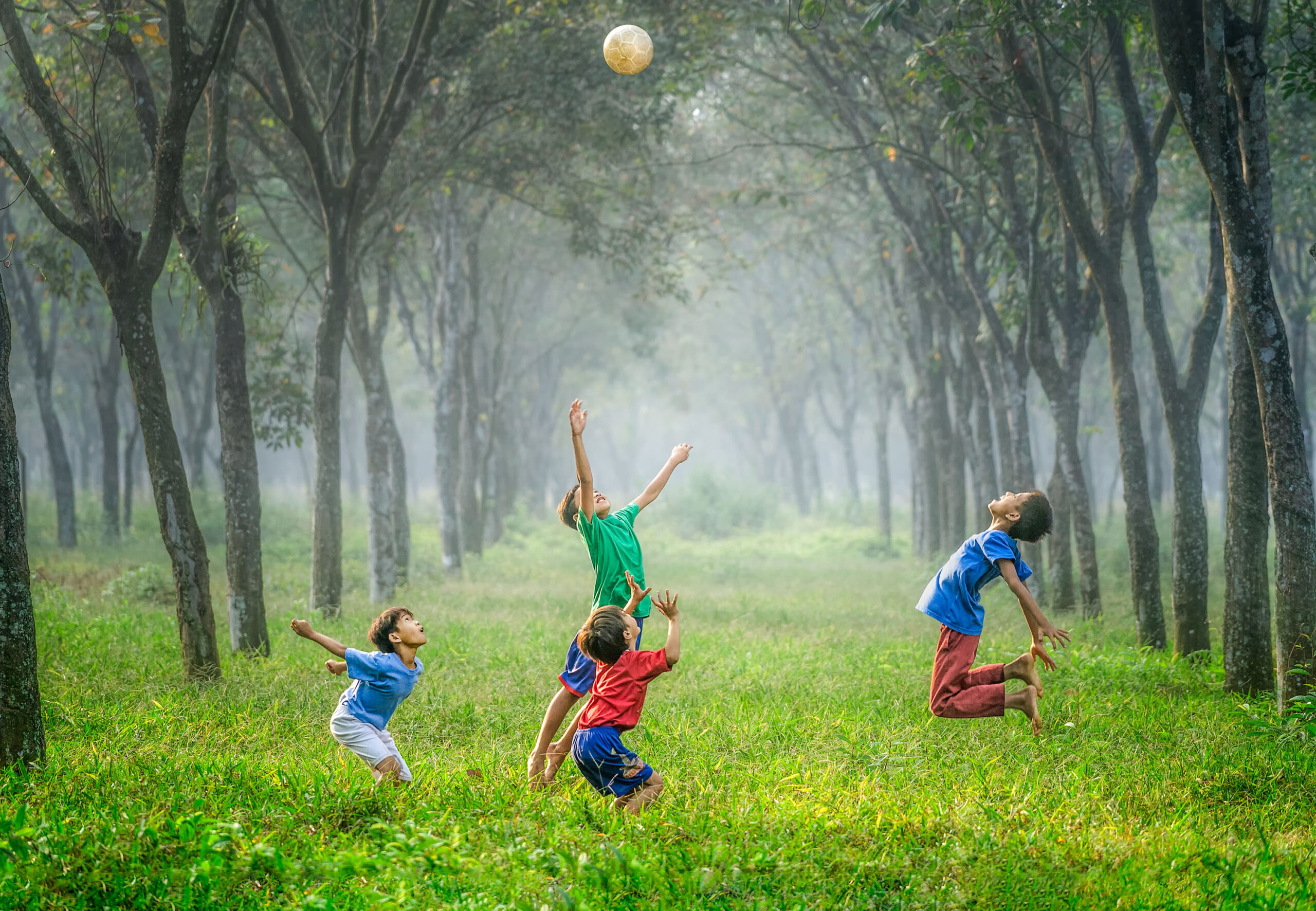 Picture of Children playing football