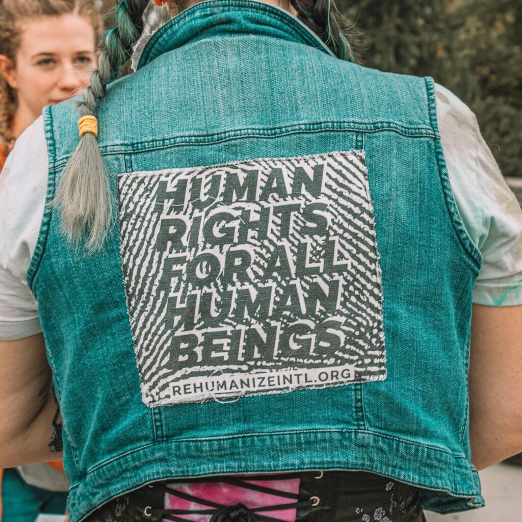Picture of Quote 'Human Rights For All Human Beings' on Jacket