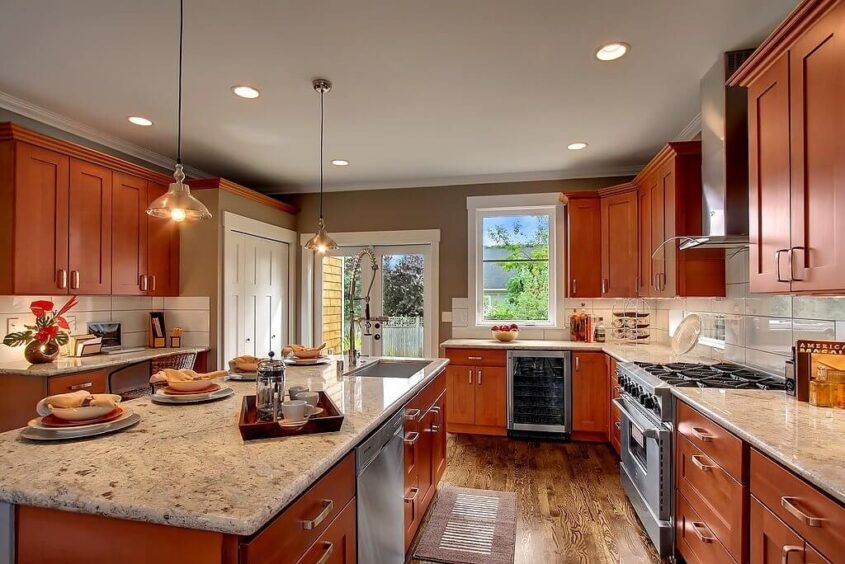 Picture of Cherry Wood Cabinets