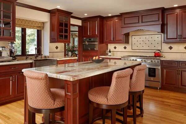 Picture of Cherry Wood Cabinets