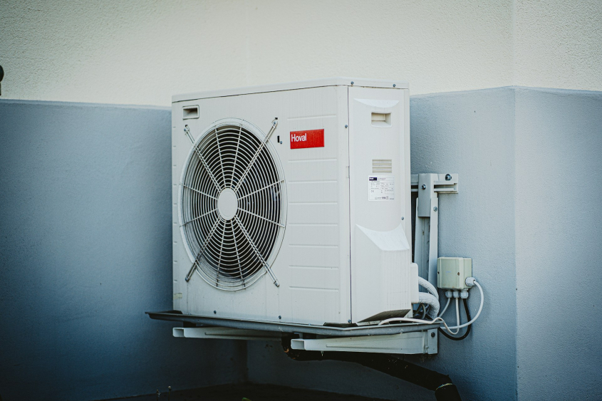 Picture of white and grey air conditioner