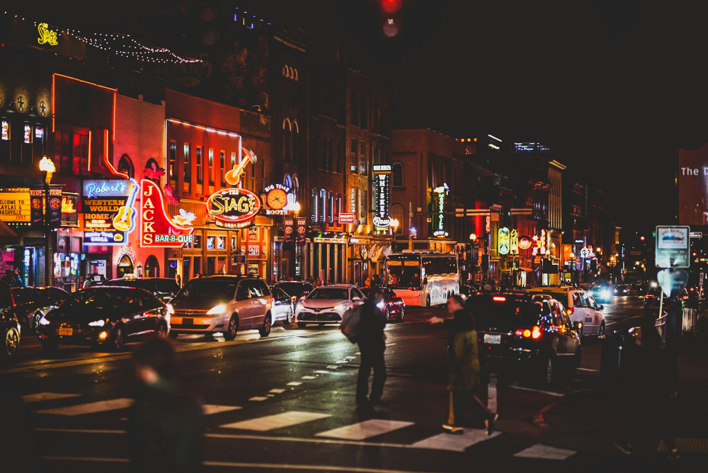 Picture of Broadway, Downtown Nashville, TN