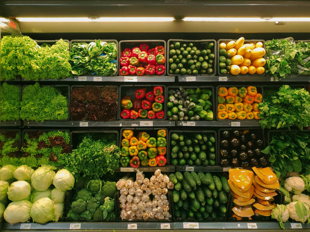 Photo of vegetables in grocery store