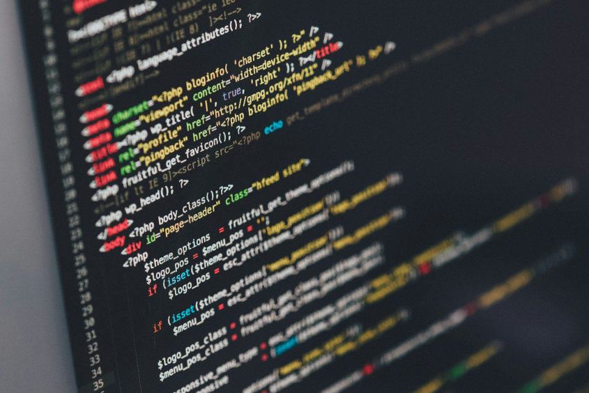 WordPress Responsive theme source code displayed on this photo