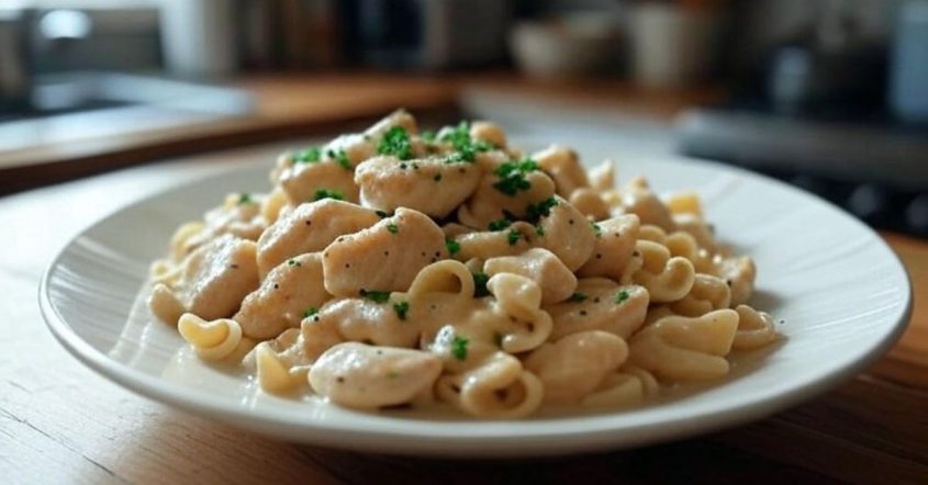 Creamy Garlic Chicken Pasta